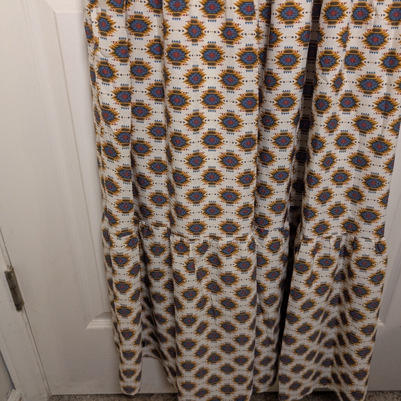 Women's SIMPLY SOUTHERN Tiered Smocked Western Pattern Dress, Small, EUC - Picture 5 of 9